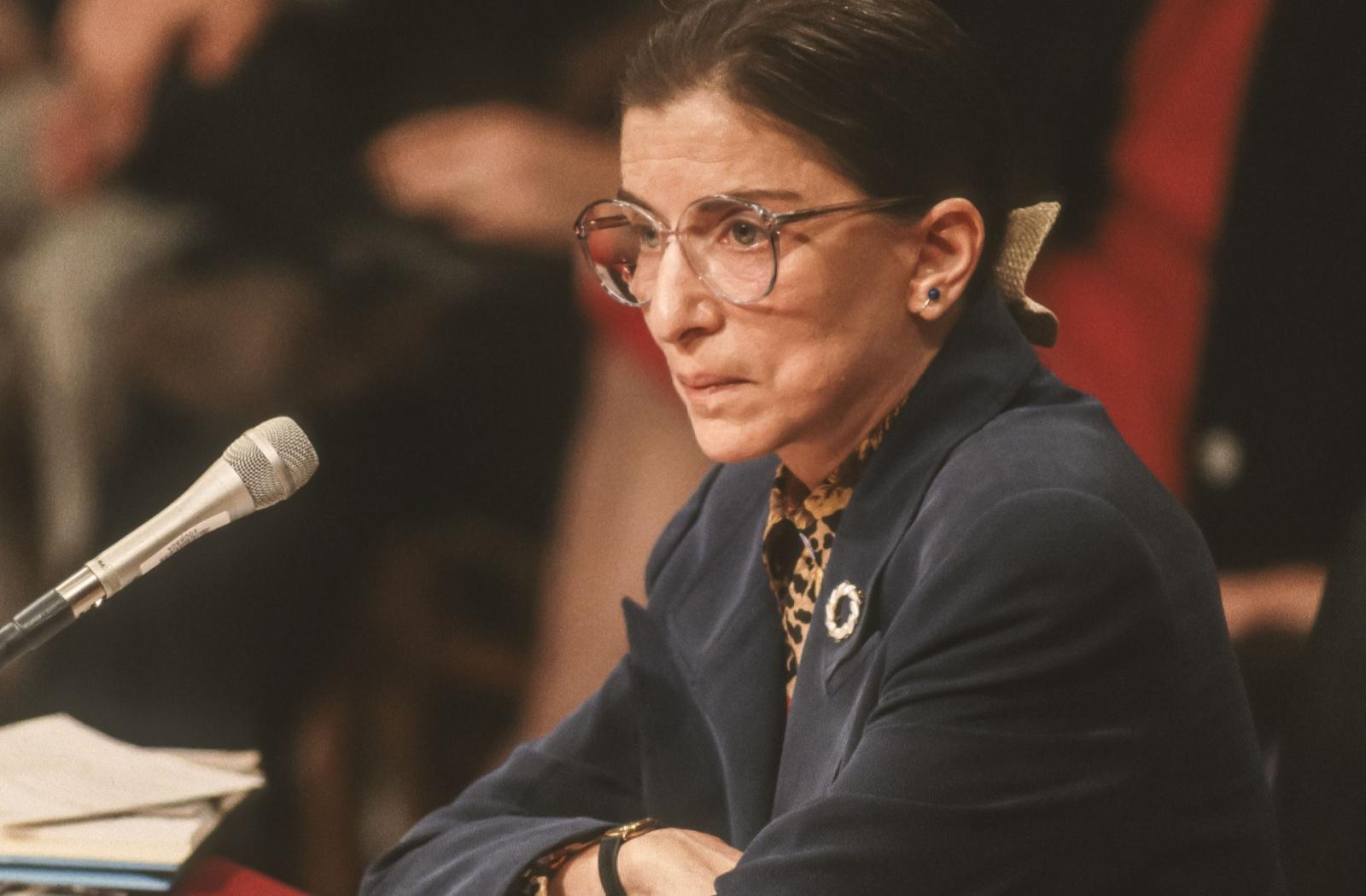 A photo of Ruth Bader Ginsburg